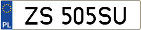 Trailer License Plate